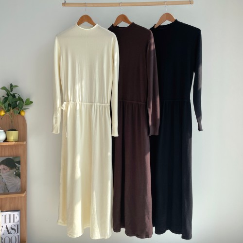 반목원피스 폴라원피스 맥시 롱니트원피스