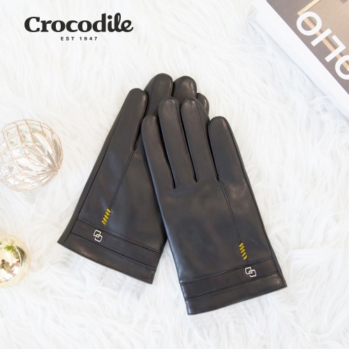 크로커다일 스마트폰 터치 남성 여성 고급 가죽 양가죽 기모 방한 겨울 기모 장갑