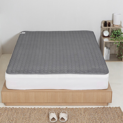 한일온열기 그래핀탄소매트 전자파없는 카본 전기 온열매트 침대 전기장판 퀸, 150x200cm, 차콜