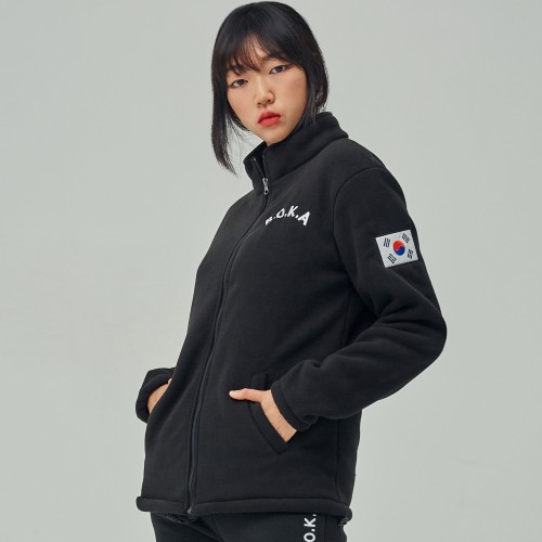 로카 후리스 전체자수 고급 보아털 군대 ROKA 코리아아미 플리스 양털
