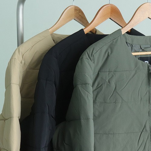 남자경량패딩 유넥 이너 웰론 경량 패딩