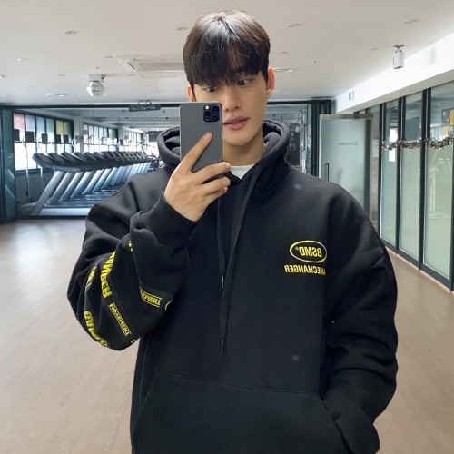 비스트모드 3컬러 게임체인져 기모 후드 헬스 오버핏 짐웨어 긴팔 티셔츠 BSMD