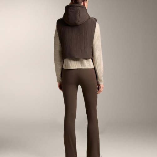 오이쇼 테크니컬 패딩 후드 베스트 2328/408 BROWN