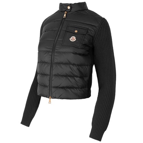 몽클레어 여성 패디드 울 집업 블랙 가디건 9B00028 M4281 999 (2025 F/W)