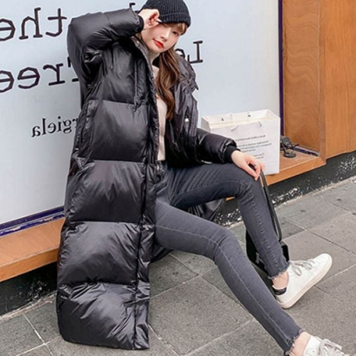 데일리 여성 롱 패딩 사파리 여자 롱 패딩 아우터