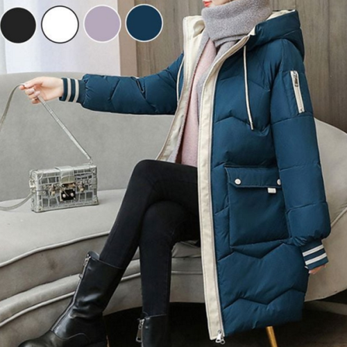 루즈핏 여성 롱 패딩 데일리 여성 웰론 패딩 돕바 아우터