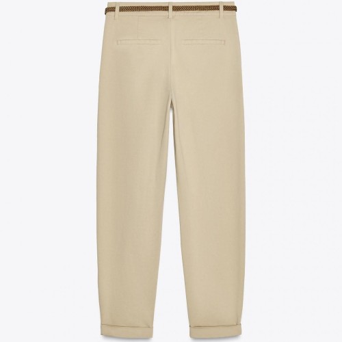 자라 브레이디드 벨트 치노 팬츠 2194/330 LIGHT CAMEL