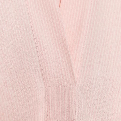 자라 오버사이즈 스트라이프 케이프 하이넥 셔츠 3848/183 PINK