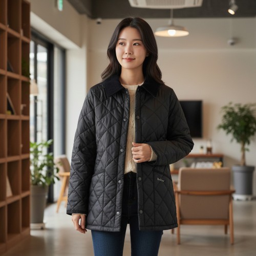 바버 자켓 가을 리데스데일 여성용 퀼팅 자켓 빅키즈 겸용 영국판