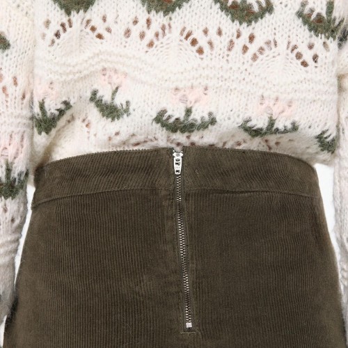 베로모다 마이크로 코듀로이 미니 스커트 5722661 VERDE