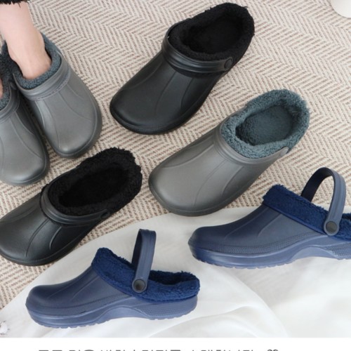 겨울 실외 슬리퍼 사무용 겨울용 슬리퍼 굽있는 털 슬리퍼