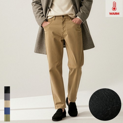 남자 면바지 겨울 남성 기모바지 스판 밴딩 카고 골덴 슬랙스 본딩 빅사이즈