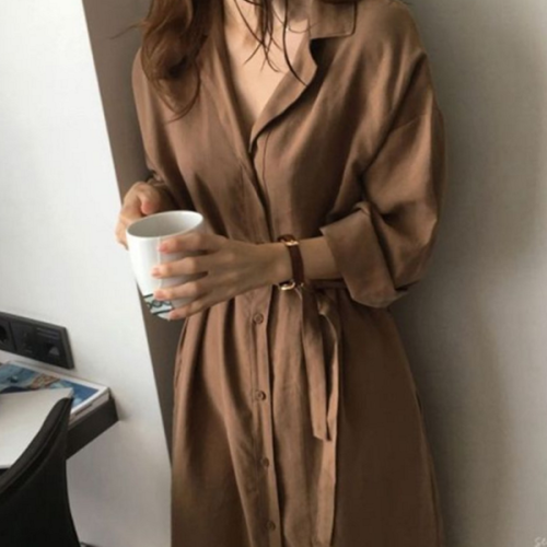 기본 여자 트렌치 코트 데님 여성 가을 코트 간절기 아우터