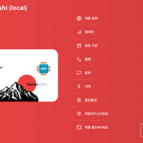 일본 로컬망 이심 eSIM 소프트뱅크 Sofbank KDDI 도쿄 오사카 교토 나고야 오키나와 삿포로 니세코 닛코 고베 히로시마 후쿠오카 홋카이도 규슈 요코하마 시즈오카 이심통