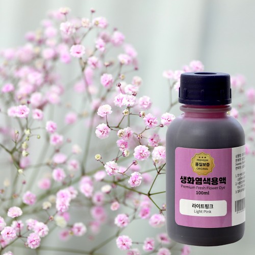 생화염색 안개꽃염색 압화만들기 꽃 물올림 카네이션 드라이플라워 100ml