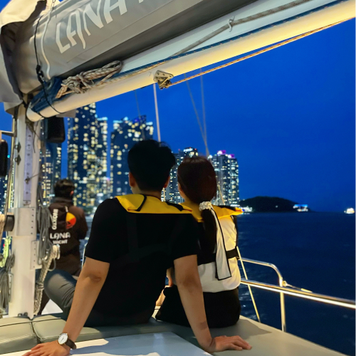 부산요트투어 해운대 광안리 더베이101 단독 대여 렌탈 데이트 야경 라나요트