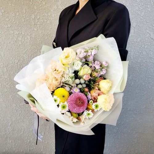 유스풀몰 예쁨 파스텔 한다발 생화택배 꽃배달 싼곳