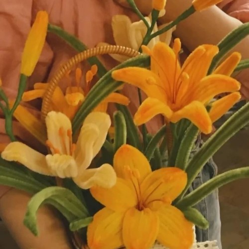 조화 꽃다발 DIY 대형 해바라기 카네이션 모루꽃 플라워 수공예 키트 만들기