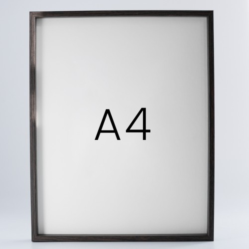 9mm우드심플 원목액자 웨딩 전시회 맞춤 프레임 틀 A4 210x297mm, 진밤