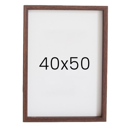 12mm레프 원목액자 우드 웨딩 전시회 맞춤 프레임 틀 40x50 400x500mm, 밤색